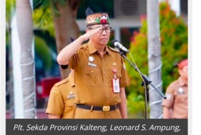 Pimpin Apel Pagi, Plt. Sekda Kalteng Tekankan Disiplin dan Kesiapan Penerapan Kartu Huma Betang Sejahtera