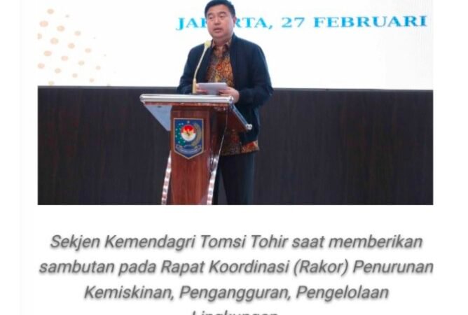Kemendagri Dorong Penyusunan Indikator Bersama untuk Percepat Pertumbuhan Ekonomi serta Penurunan Kemiskinan dan Pengangguran