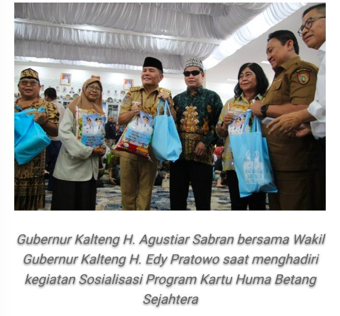 Sosialisasikan Program Kartu Huma Betang Sejahtera, Fokus Bantu Pendidikan, Kesehatan, dan Kesejahteraan Masyarakat