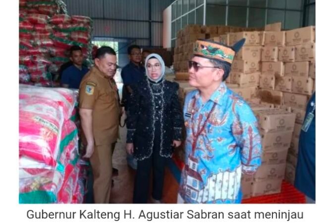 Gubernur Kalteng Tinjau Langsung Ketersediaan Pangan di Bulog