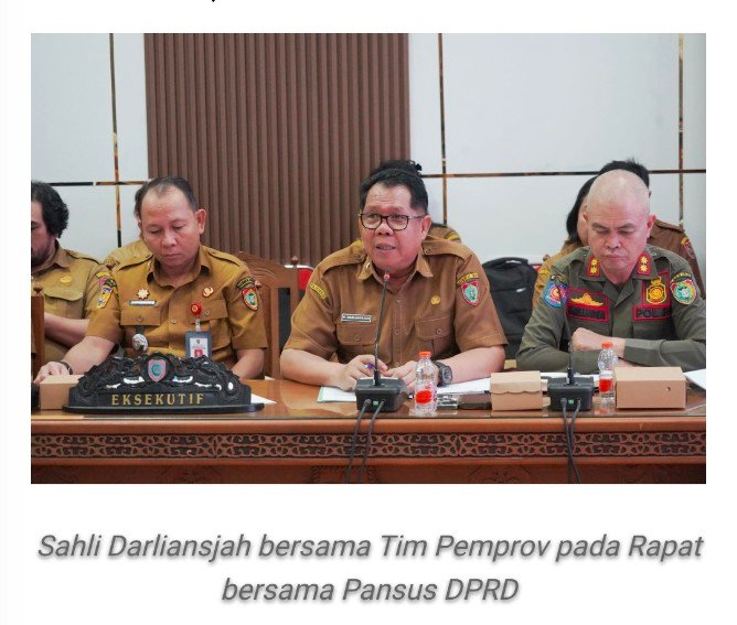 Pemprov Kalteng dan Pansus DPRD Perkuat Sinkronisasi Raperda Penanaman Modal dan PTSP