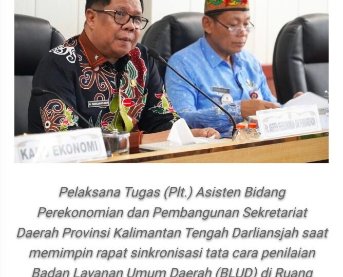 Pemprov Kalteng Sinkronkan Penilaian BLUD, Percepat Operasional UPT Laboratorium Lingkungan 