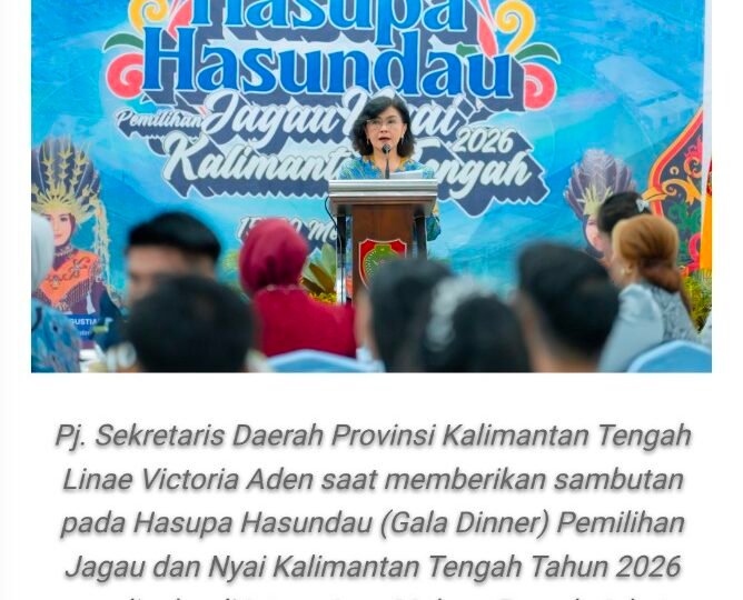 Sekda Hadiri Hasupa Hasundau Jagau dan Nyai Kalteng 2026, Perkuat Peran Generasi Muda sebagai Duta Budaya dan Pariwisata