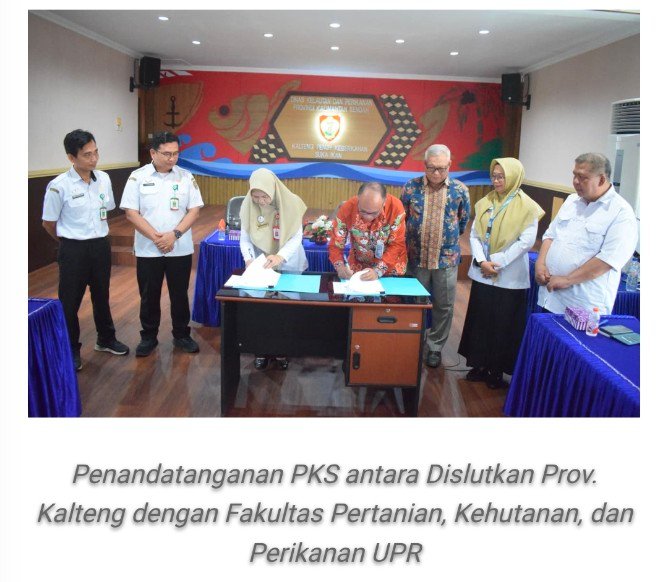 Dislutkan Kalteng Tanda Tangani Perjanjian Kerja Sama dengan Fakultas Pertanian, Kehutanan, dan Perikanan Universitas Palangka Raya