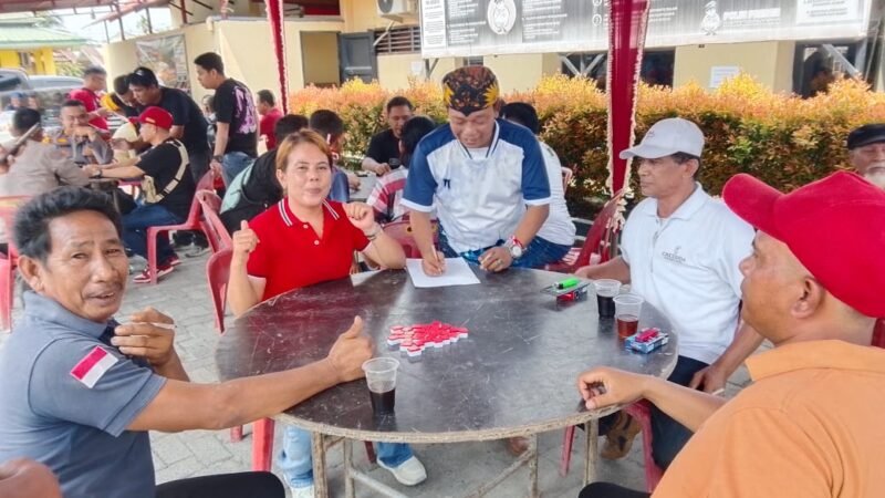 Semarak HUT RI ke-81, Jurnalis Medan Utara Gelar Lomba Domino Ceria di Polsek Medan Labuhan