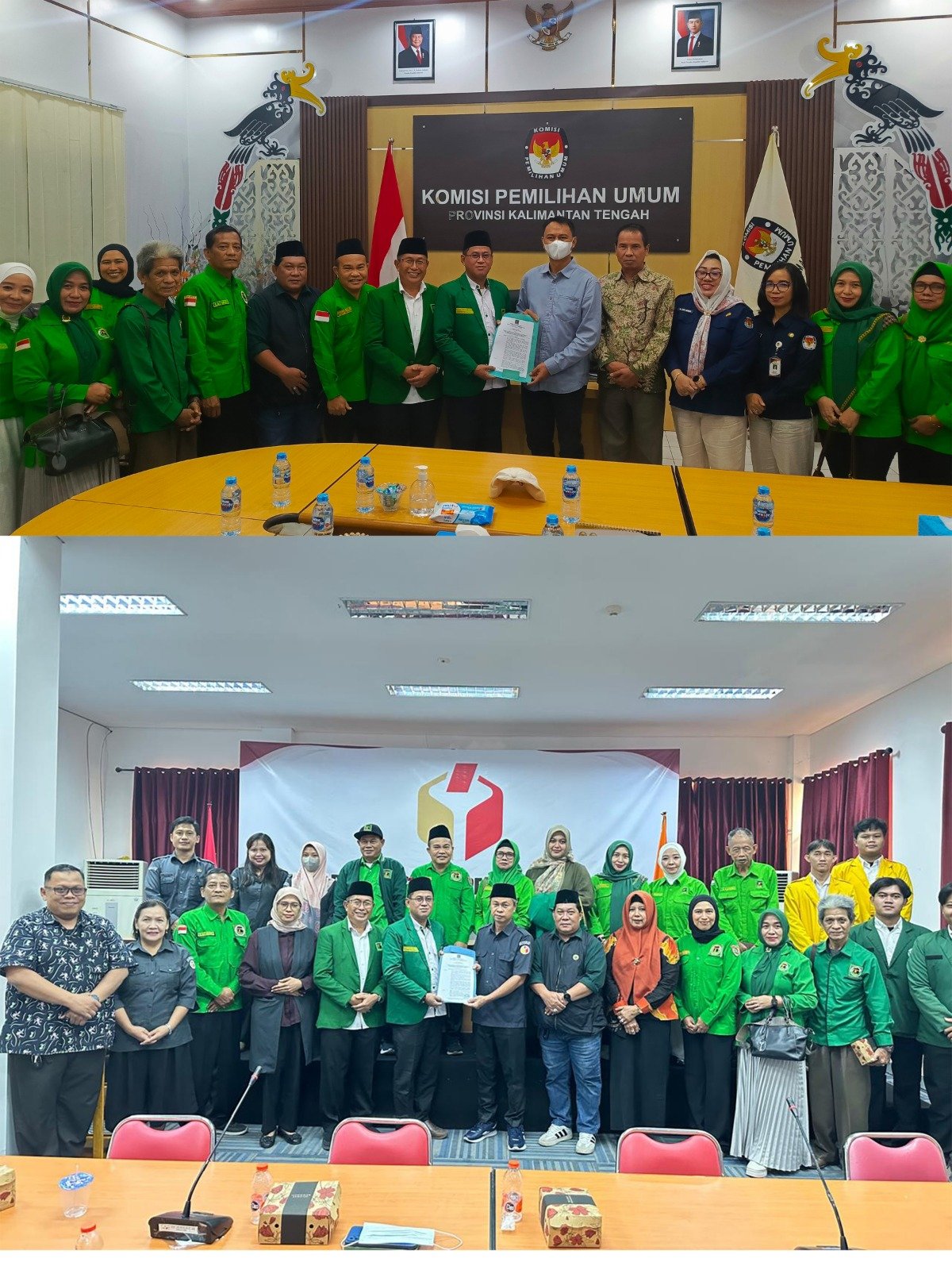 Pengurus DPW PPP Kalteng Silaturahmi ke KPU dan Bawaslu. Pertemuan Berjalan Lancar dan Sukses